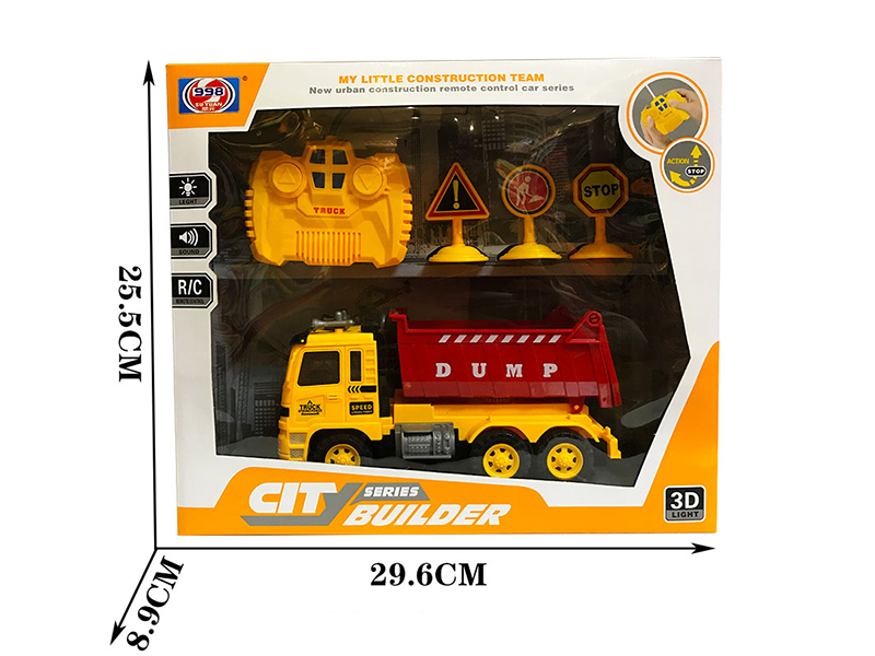 2-Channel Remote Control Dump Truck With 3D Lights And Music
