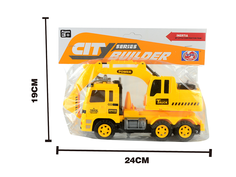 Friction Engineering Truck With 3D Lights And Music(Excavator)