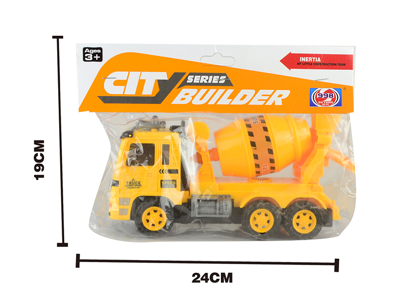 Friction Engineering Truck With 3D Lights And Music(Concrete Mixer)