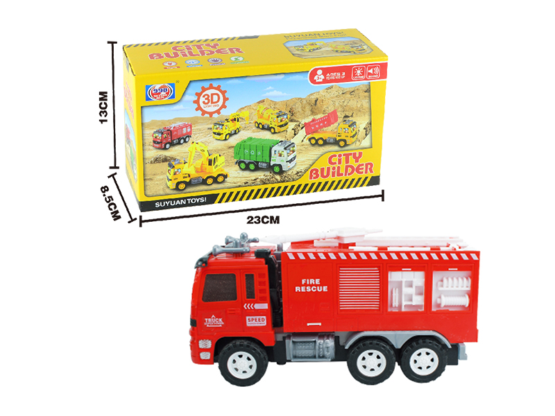 Friction Fire Engine With 3D Lights And Music