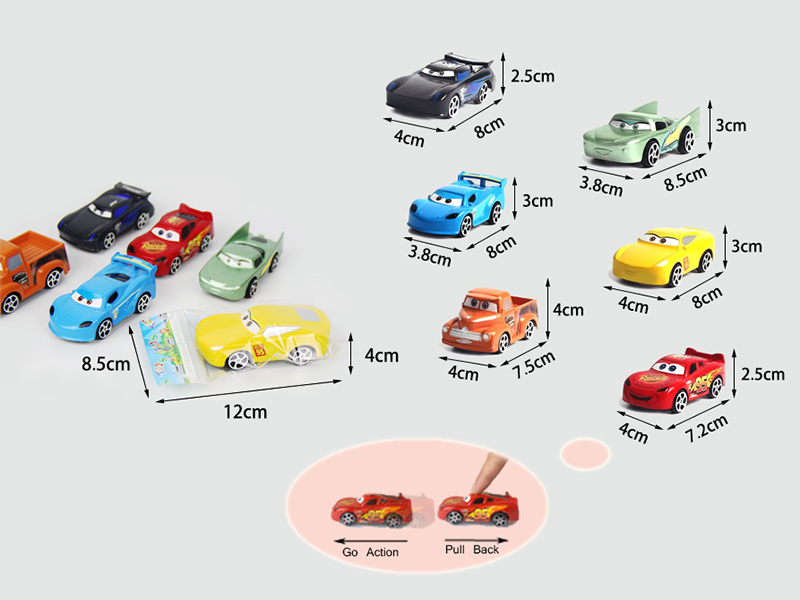 Cars 3 Pull Back Car 1pcs