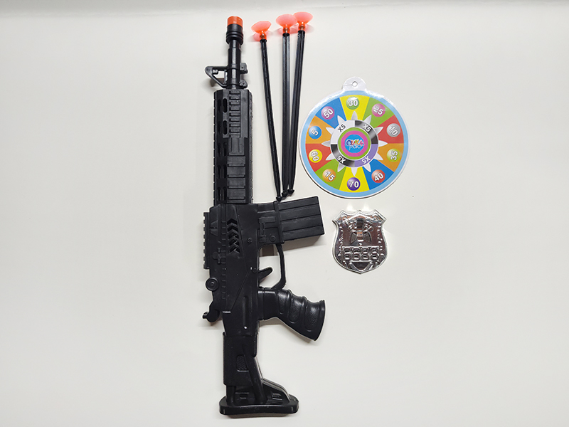 Solid Color Needle Gun With Target, Police Badge