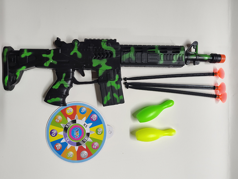Comouflage Needle Gun With Target, Bowling Ball
