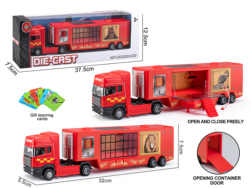 Slide Alloy Circus Car