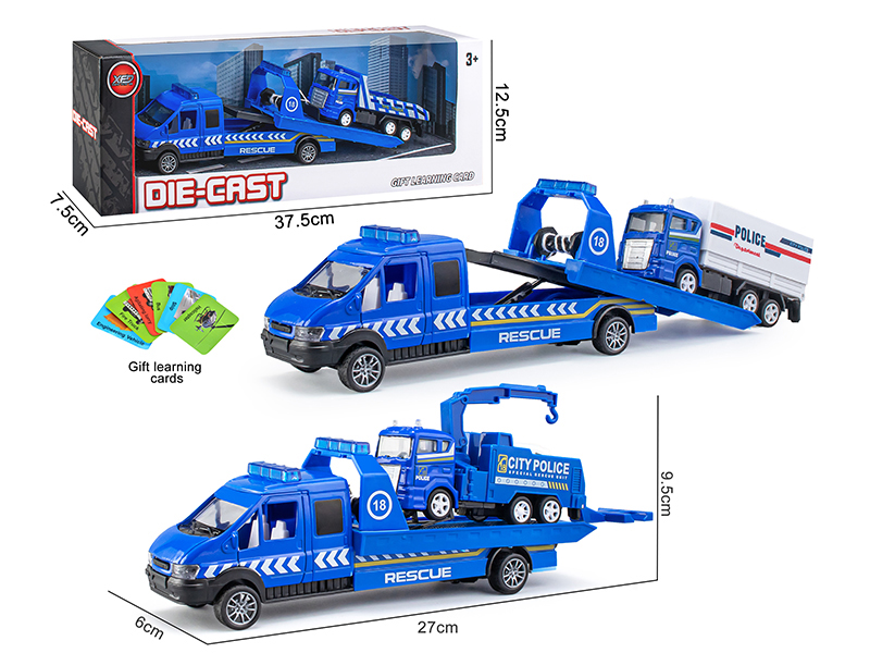 Pull Back Alloy Car With Police Car