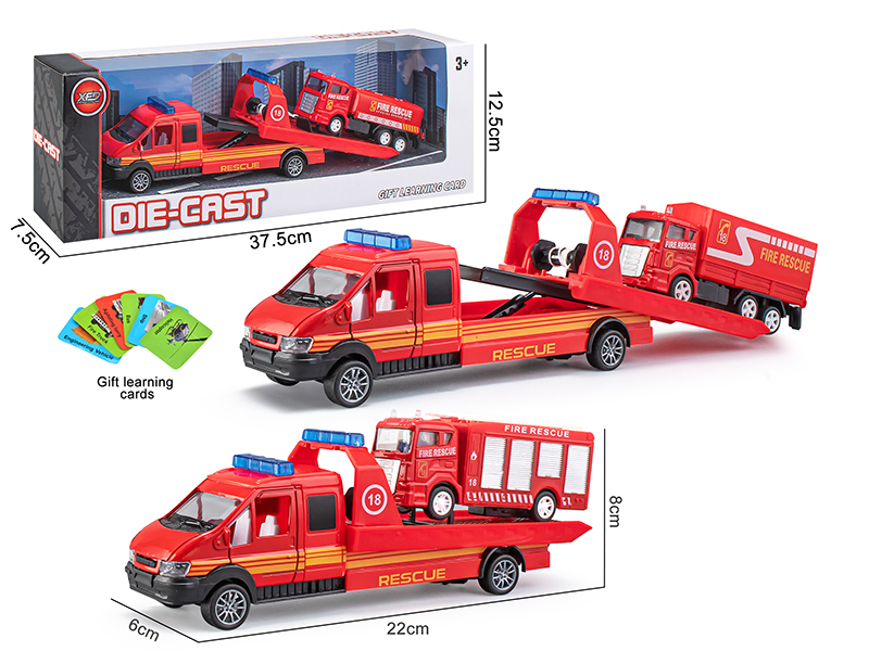 Pull Back Alloy Car With Fire Engine