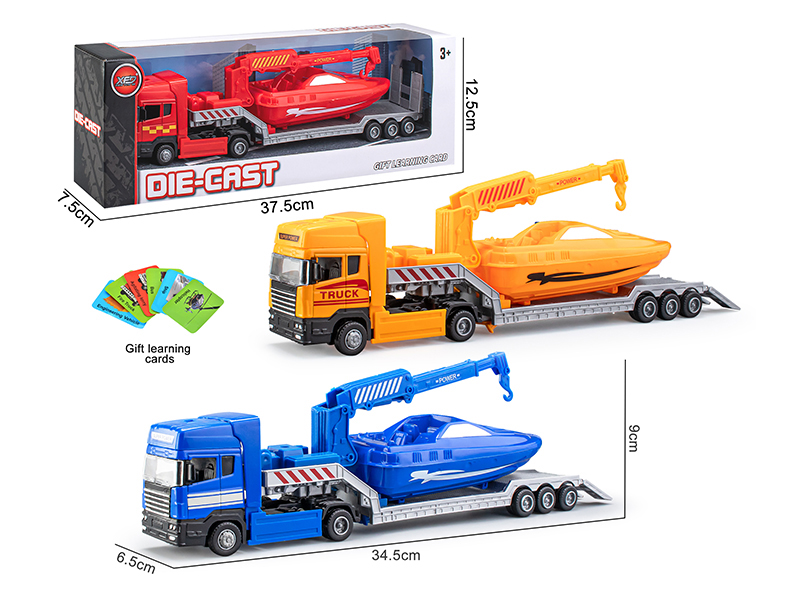 Slide Alloy Platform Trailer With Speedboat