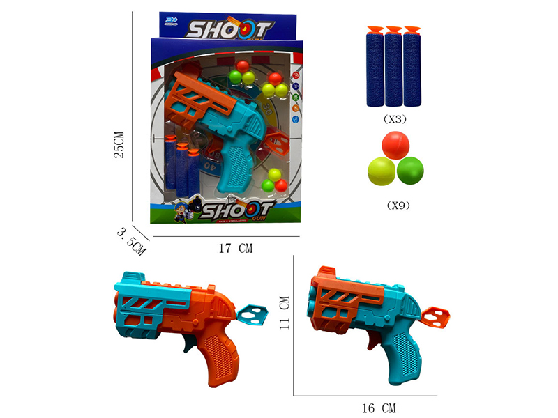 Ping-Pong Ball Soft Bullet Gun Toy