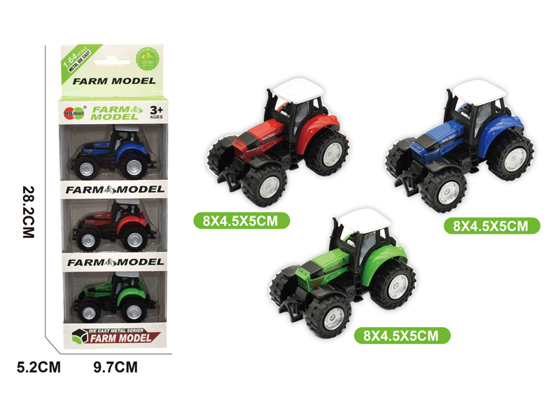 3PCS Alloy Slide Farmer Car Front