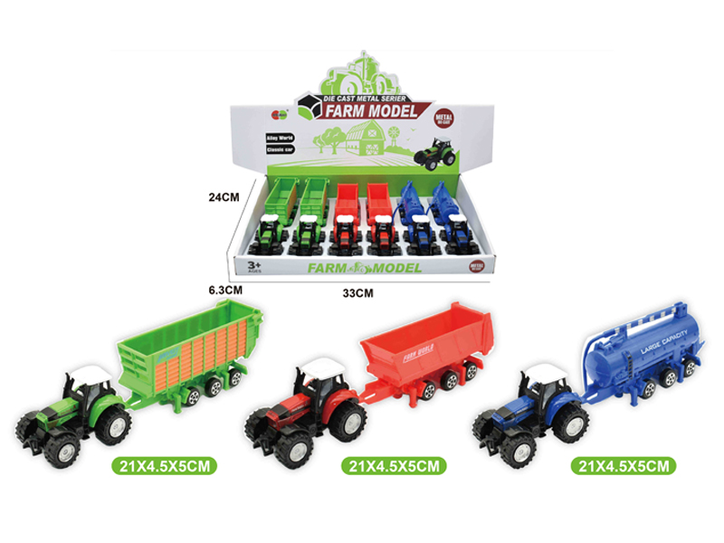 6PCS Alloy Slide Farmer Trailer