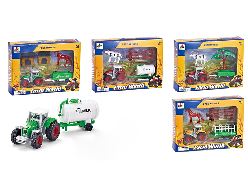 Slide Alloy Farm Trailer Set