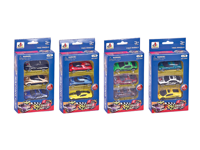 Slide Alloy Cars 3pcs