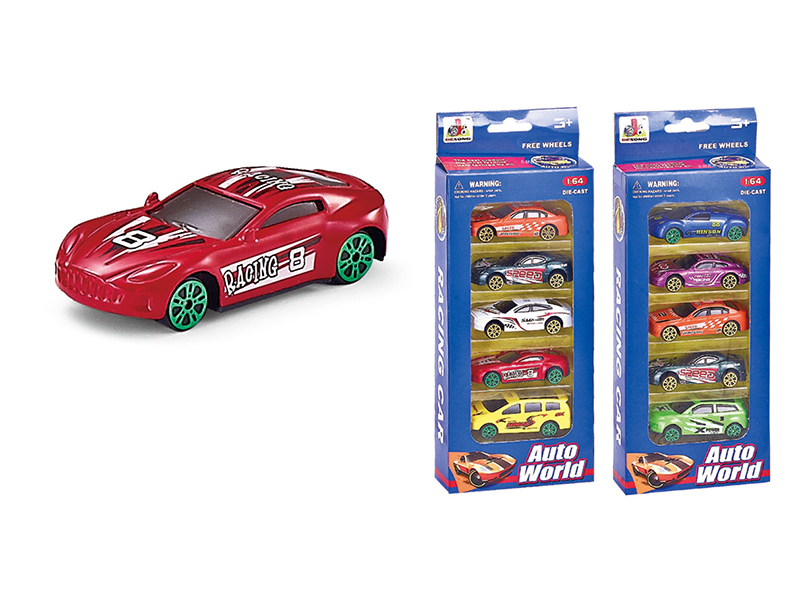 1:64 Slide Alloy Sports Cars 5pcs