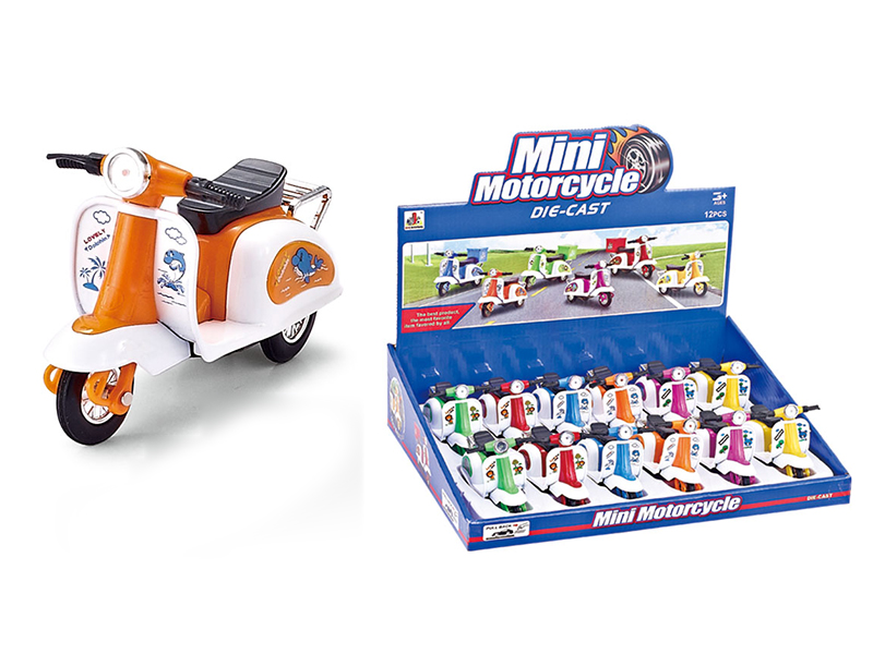 Pull Back Alloy Mini Motorcycle 12PCS