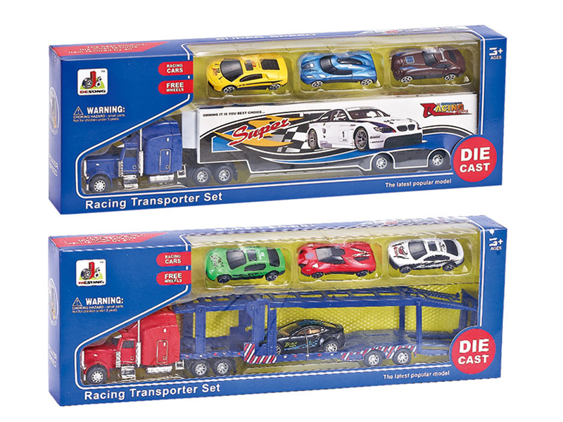 1:50 Alloy Racing Transport Truck Set