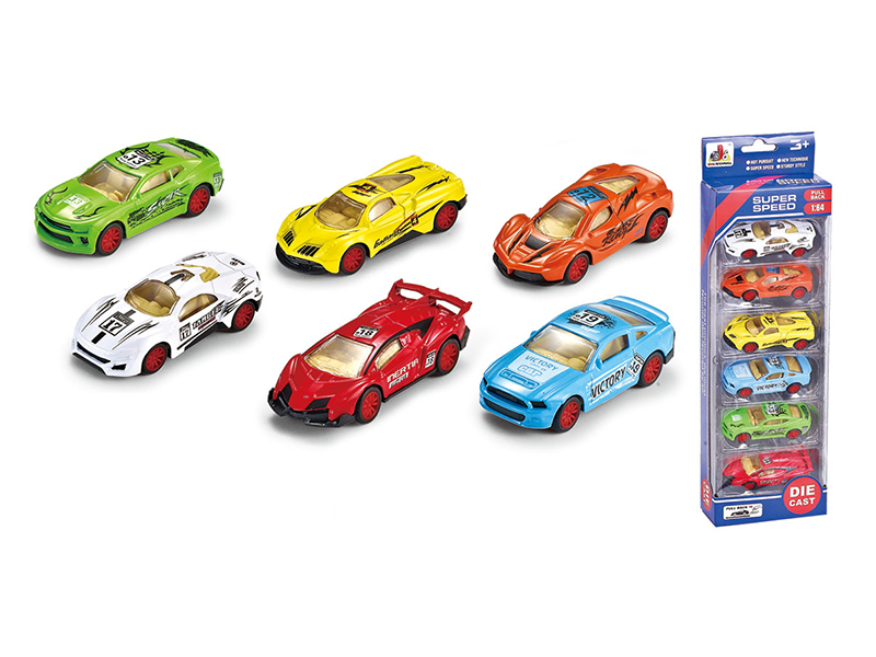 1:64 Pull Back Alloy Sports Cars