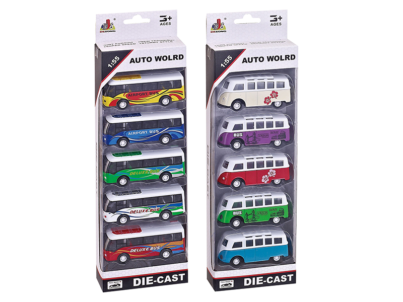 1:55 Pull Back Alloy Bus