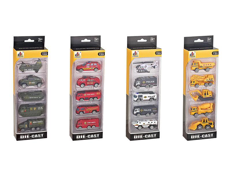 5pcs Alloy Cars
