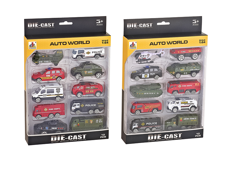 Slide Alloy Cars 10pcs