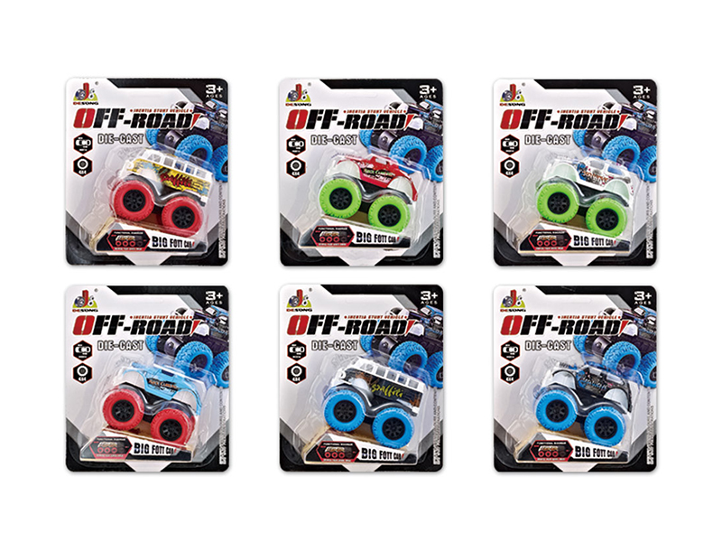 Alloy Double Inertia Big Wheel Classic Car