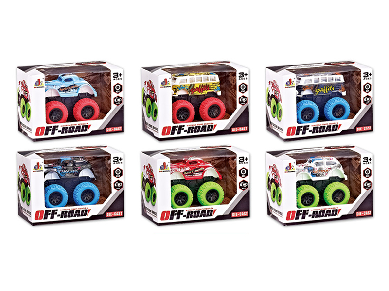 Alloy Double Inertia Big Wheel Classic Car