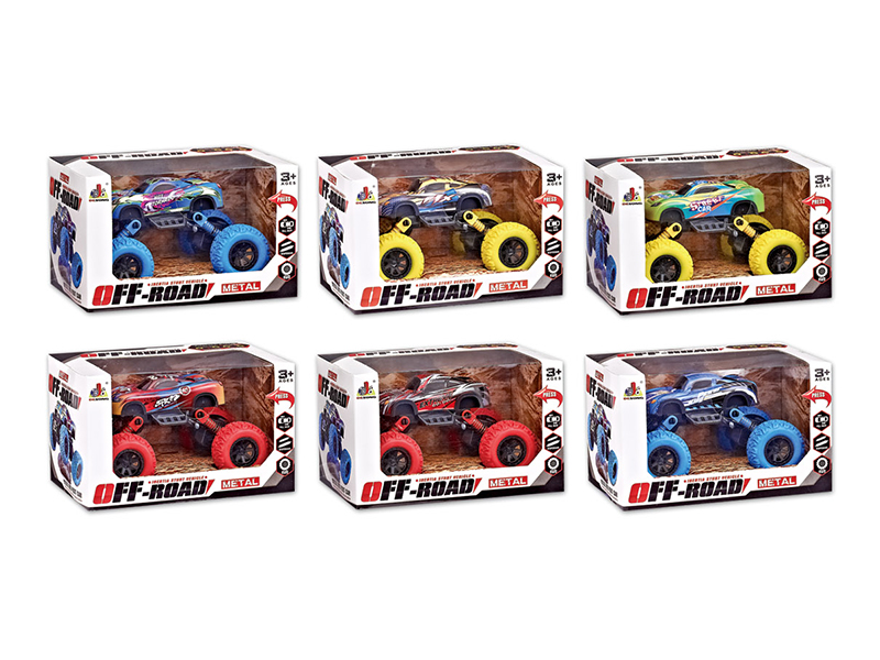 Double Pull-Back Shock Absorbent Alloy Monster Truck
