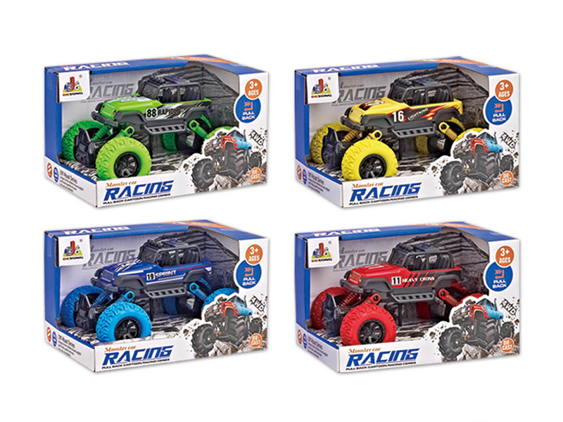 Alloy Double Pull Back Jeep Truck