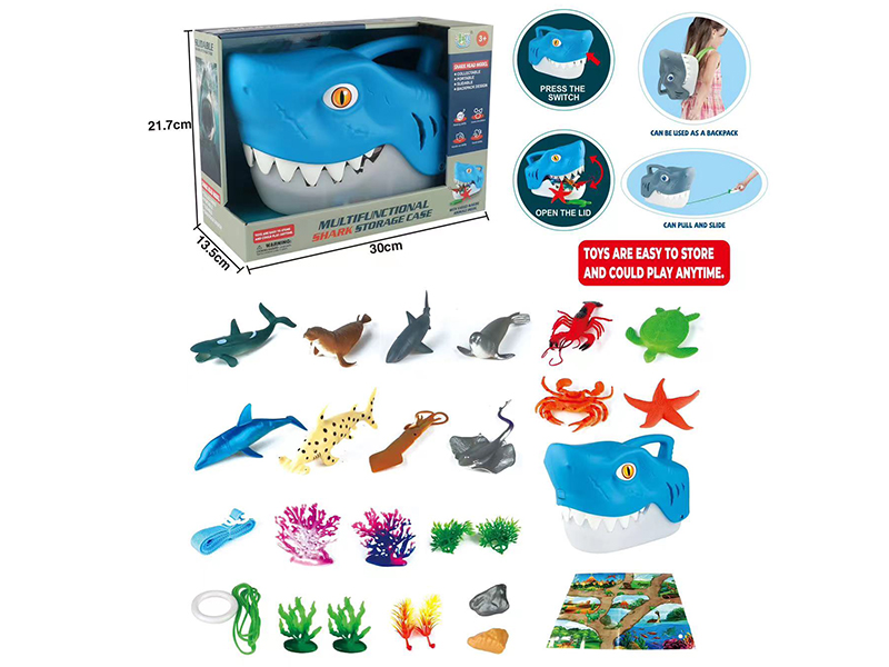 Multifunctional Shark Storage Case 27PCS