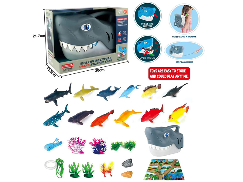 Multifunctional Shark Storage Case 27PCS