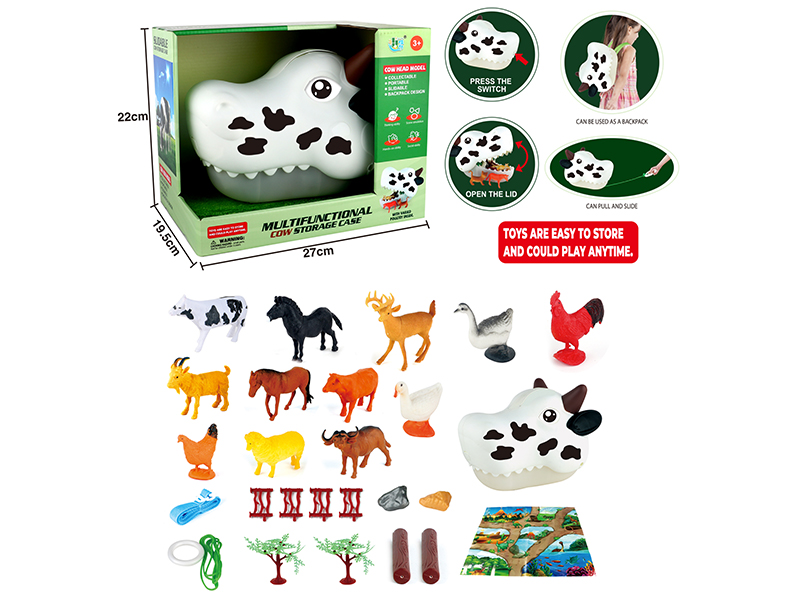 Multifunctional Cow Storage Case 27PCS