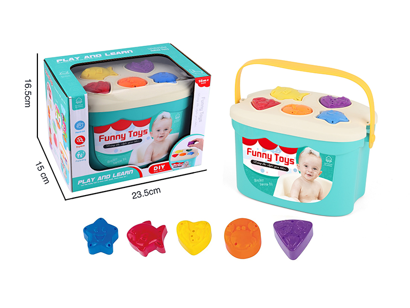 Puzzle Block Shower Storage Bucket