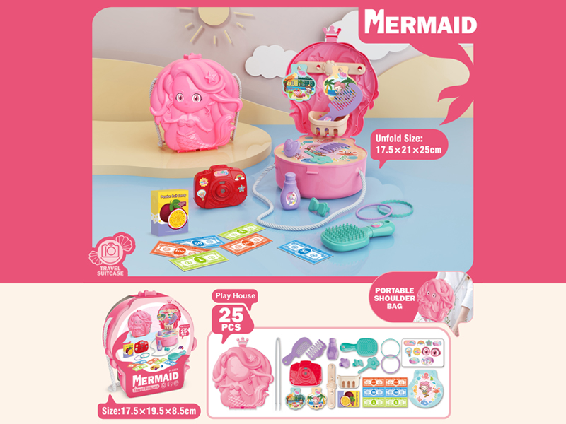 25PCS Mermaid Tourism Shoulder Bag