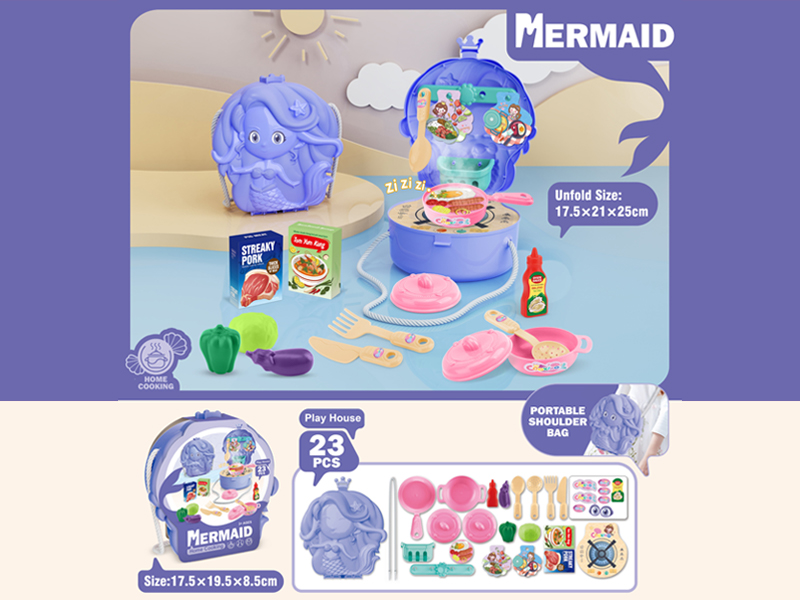 23PCS Mermaid Kitchen Table Shoulder Bag