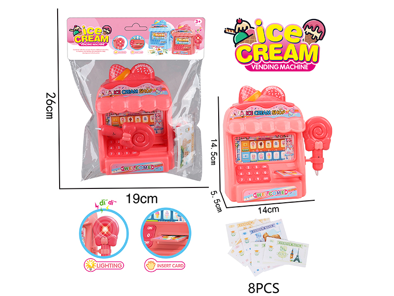 Simulated Ice Cream Vending Machine With Light And Sound(Red)