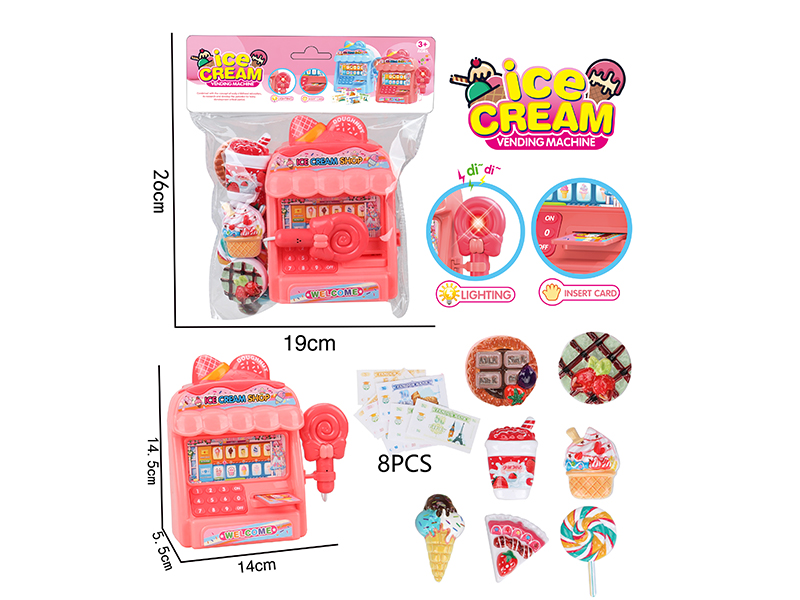 Simulated Ice Cream Vending Machine With Light And Sound(Red)
