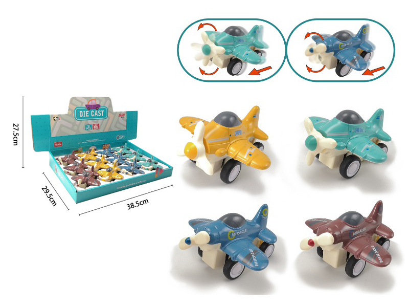 12PCS Friction Alloy Aircraft