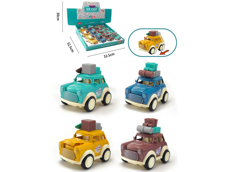 12PCS Friction Alloy Car