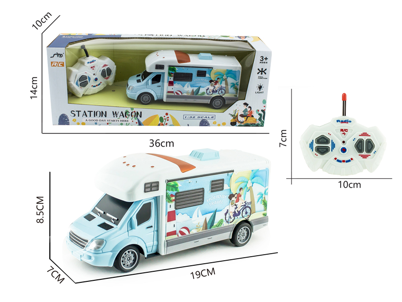 4CH R/C Summer Bike Themed Motor Home With Light