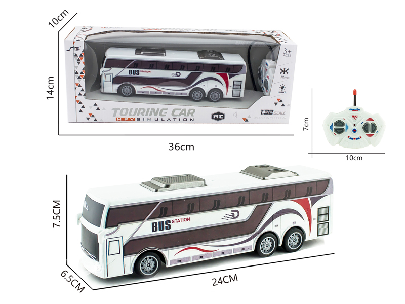 4CH R/C Simulation Themed Bus With Light
