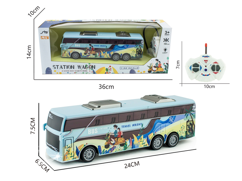 4CH R/C Summer Bike Theme Bus With Light