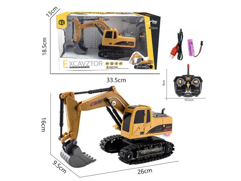 1:24  5CH R/C Crawler Excavators With Light