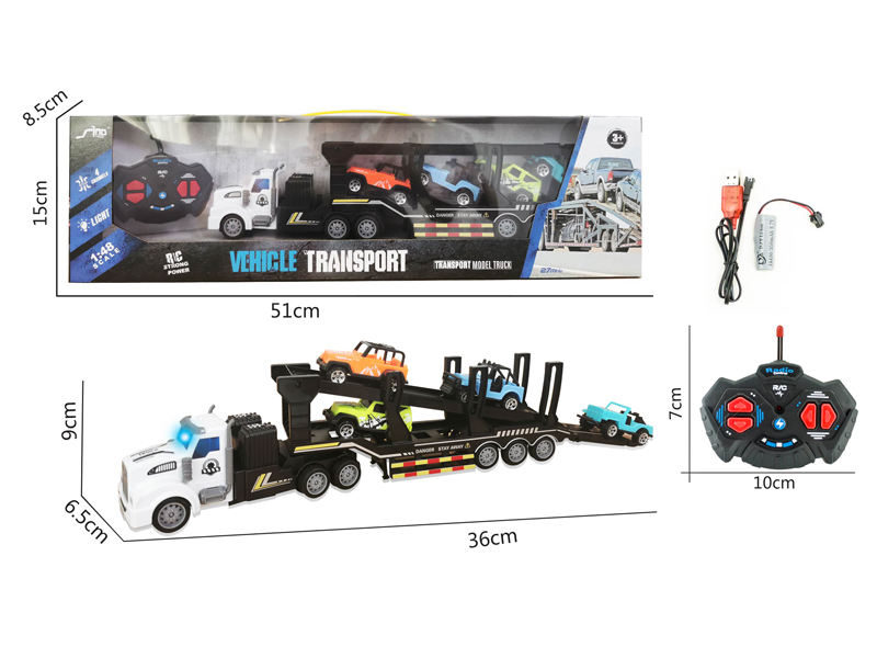 1:48 4CH R/C Double-Layer Transport Vehicle With Light