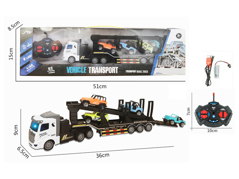 1:48 4CH R/C Double-Layer Transport Vehicle With Light