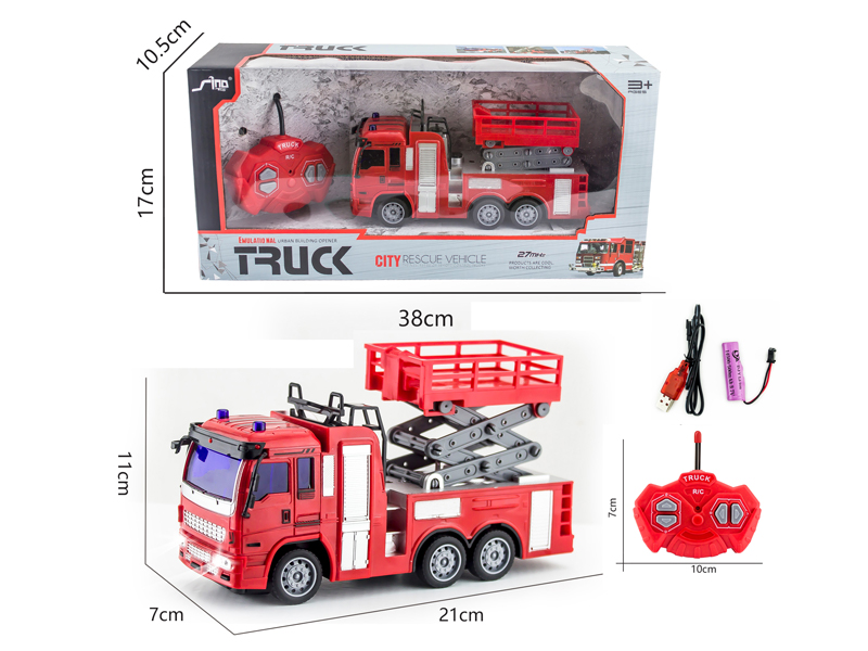 1:30 4CH R/C Fire Engine With Light