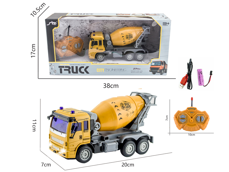 1:30 4CH R/C Engineering Mixer Truck With Light