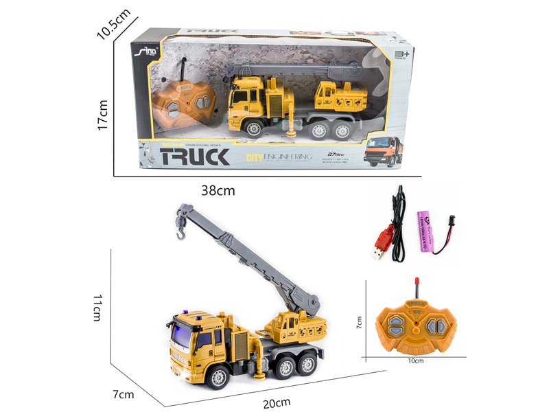 1:30 4CH R/C Engineering Crane With Light