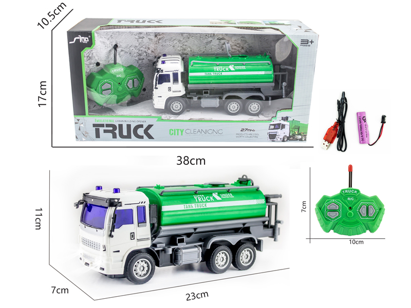 1:30 4CH R/C Oil Tank Sanitation Vehicle With Light