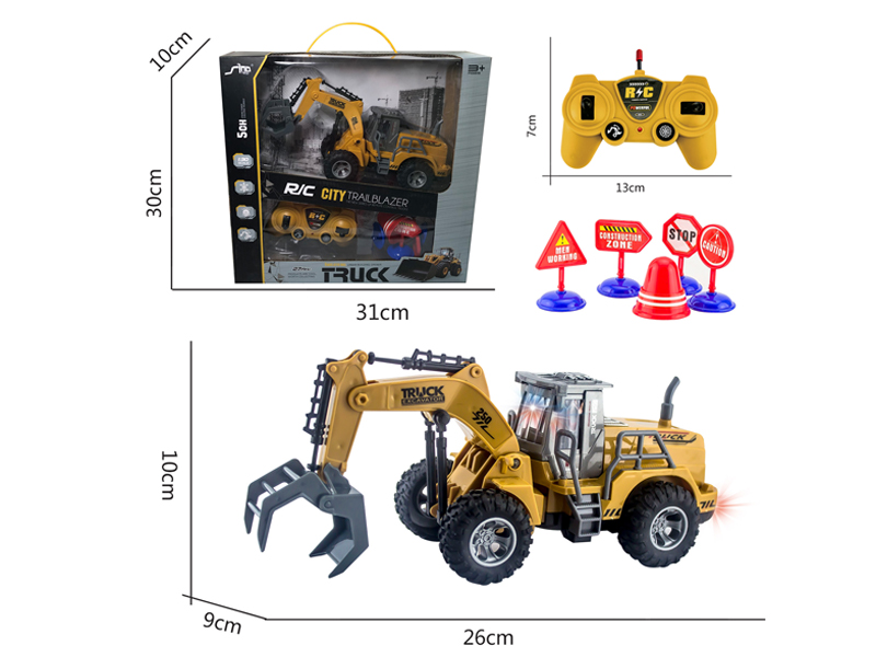 1:30 5CH R/C High Arm Gripping Engineering Vehicle With Light