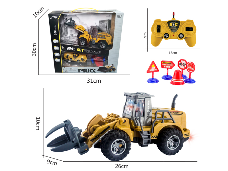 1:30 5CH R/C Flat Arm Division Engineering Vehicle With Light