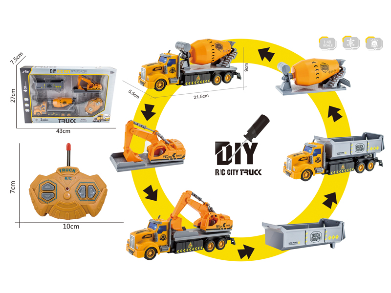 1:48 4CH R/C Engineering Vehicle With Light